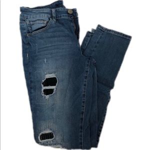 Tinseltown Patched Jeans
